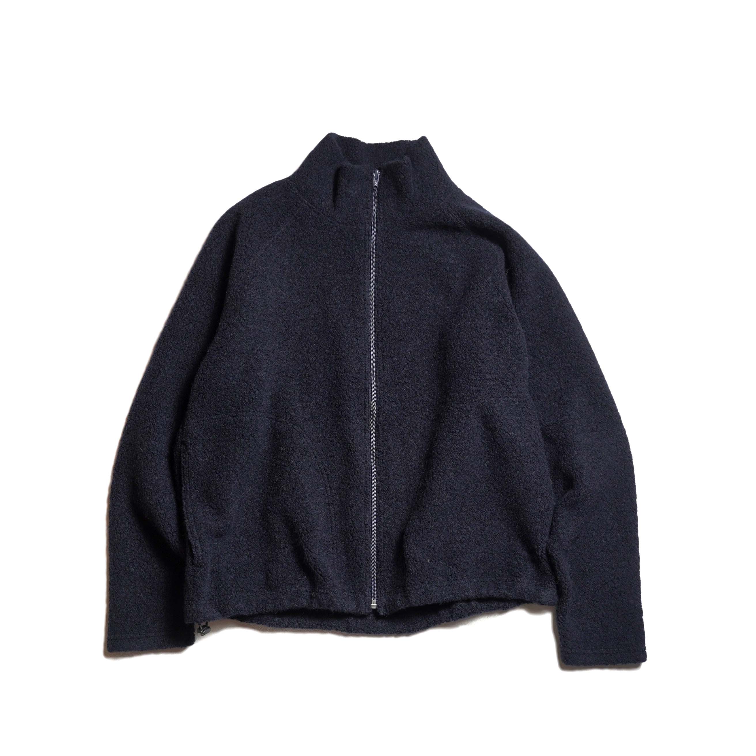 Y / RECYCLED WOOLEN PILE BLOUSON (Navy)