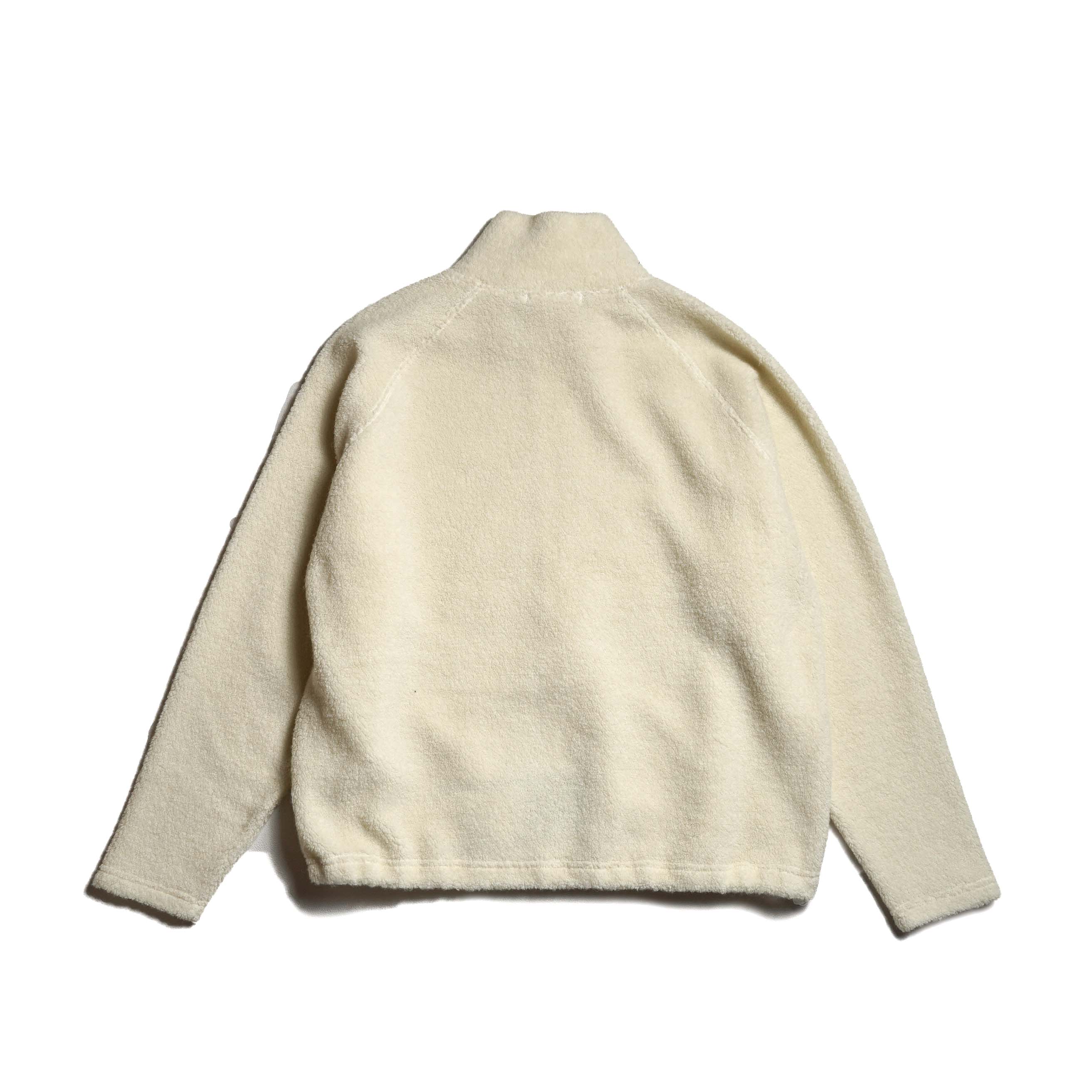 Y / RECYCLED WOOLEN PILE BLOUSON (White) 背面