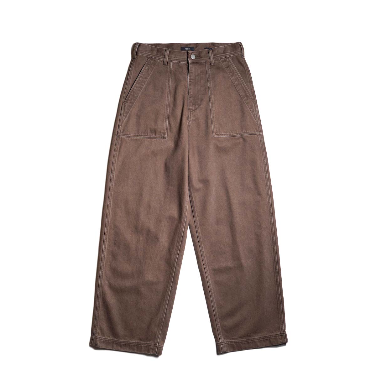 YLÈVE / SUN-FADED COTTON TWILL PANTS (Moca)
