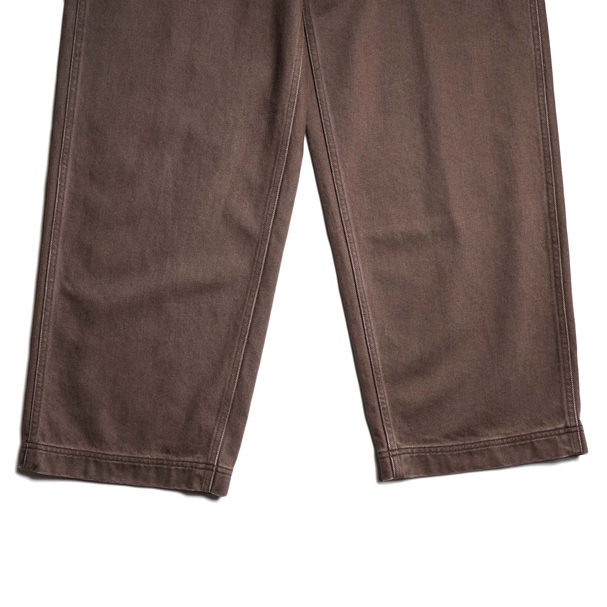 YLÈVE / SUN-FADED COTTON TWILL PANTS (Moca) 裾