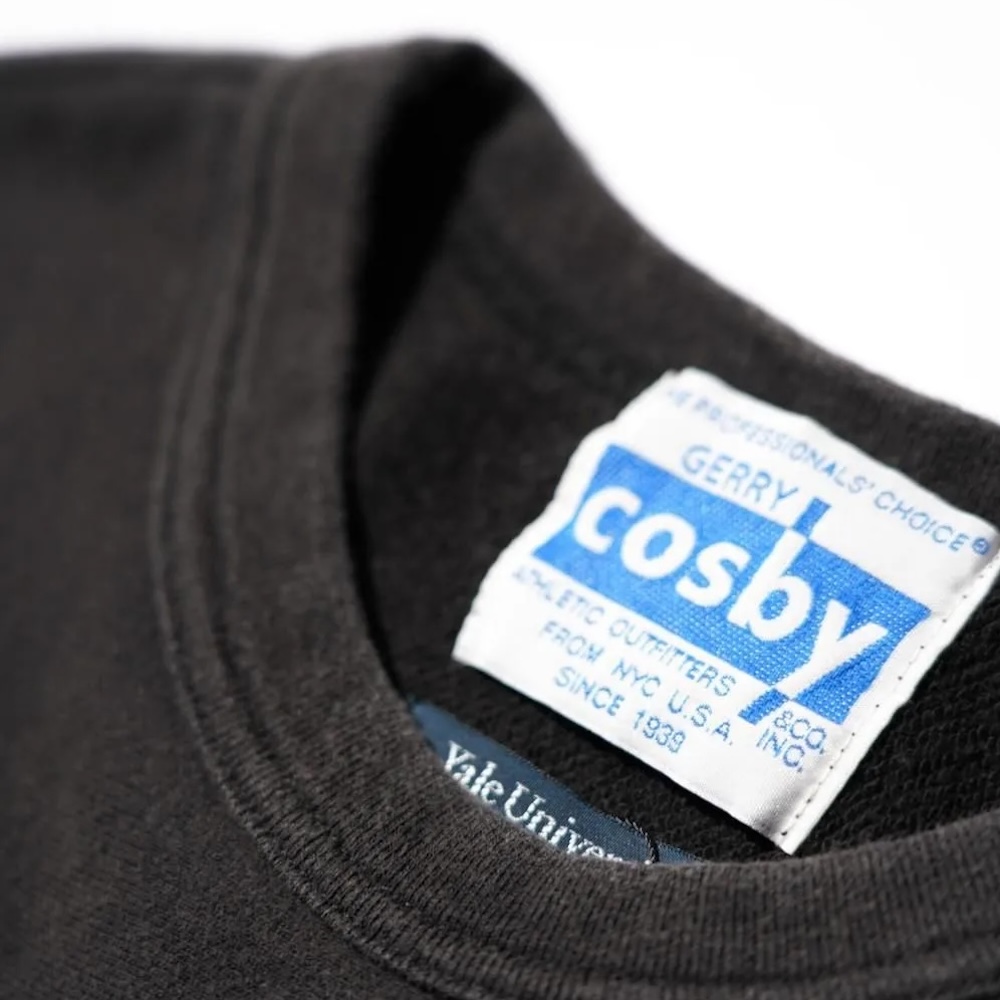 GERRY COSBY / YALE CREW SWEAT (Black) ネック