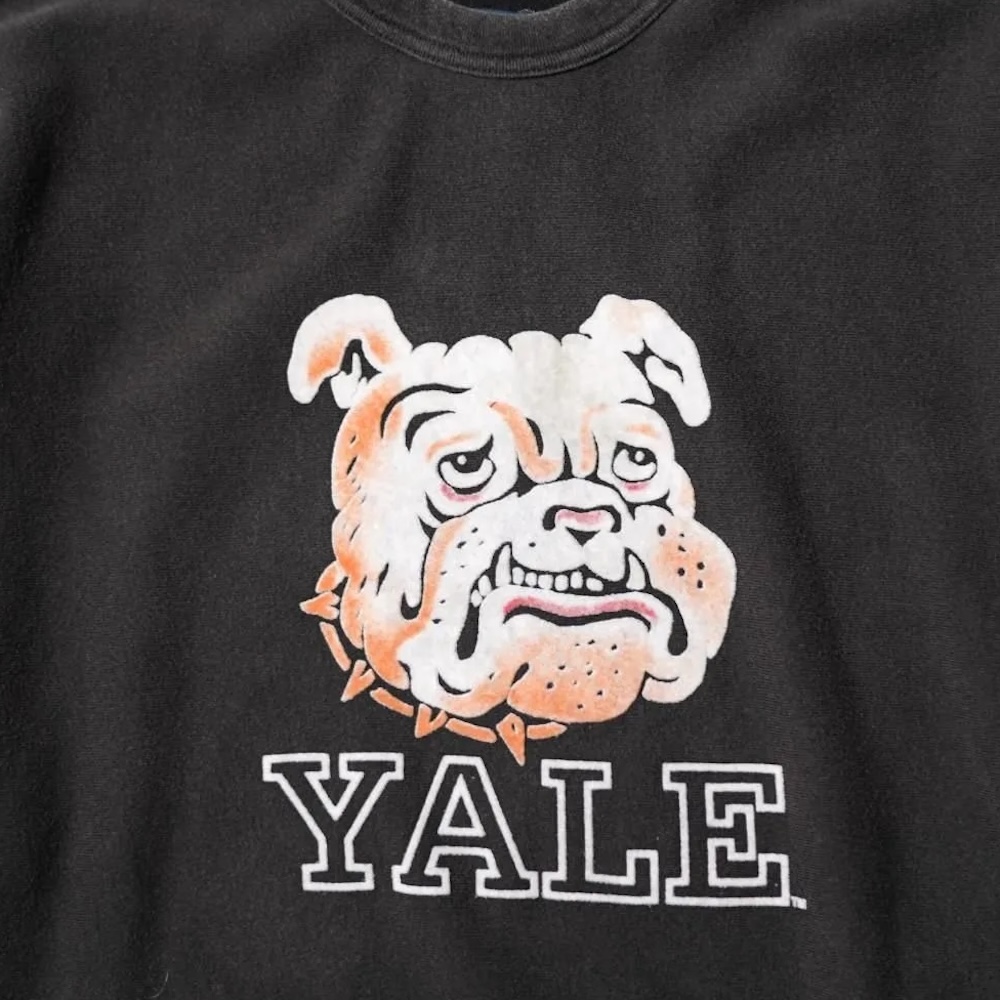 GERRY COSBY / YALE CREW SWEAT (Black) プリント