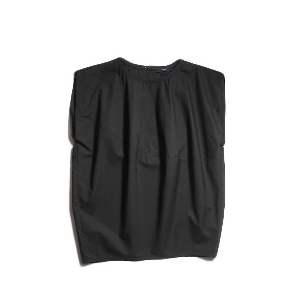 YLEVE / SUVIN COTTON TYPEWRITER PULL OVER BLOUSE (Black)
