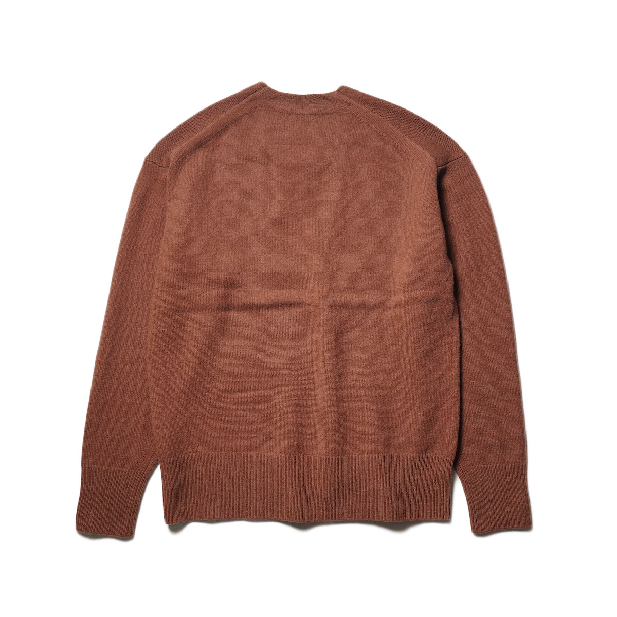 YLEVE / LAMBS WOOL KNIT PULLOVER (Brown)