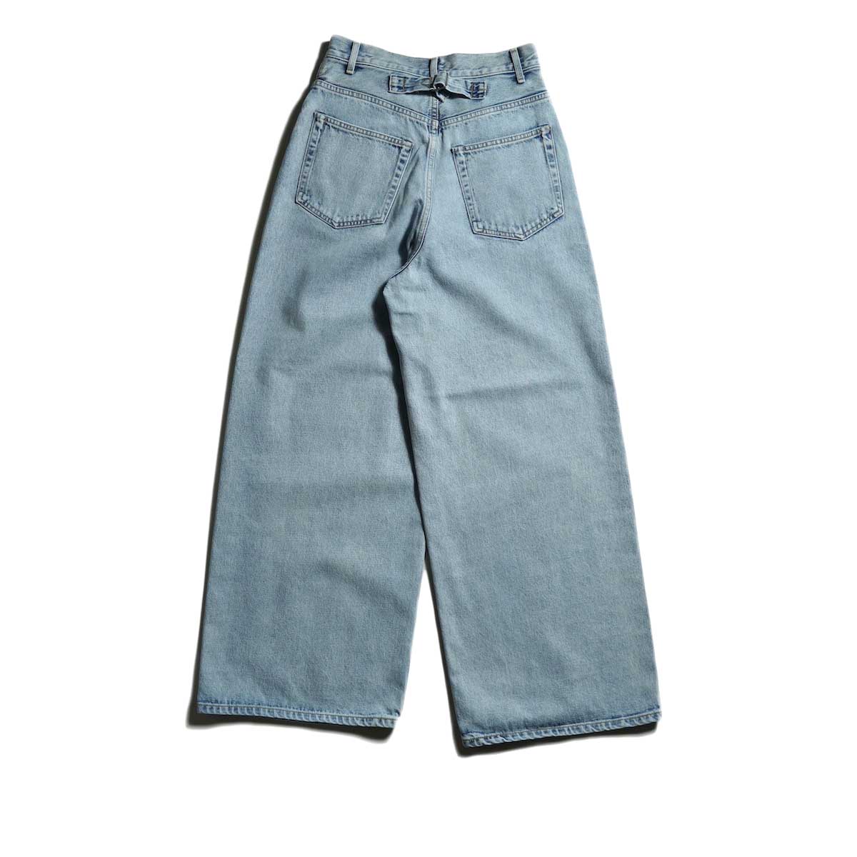 YLEVE ハイウエスト ワイドデニム YLEVE イレーヴ ハイウエストワイドデニムパンツ 13.5oz DENIM