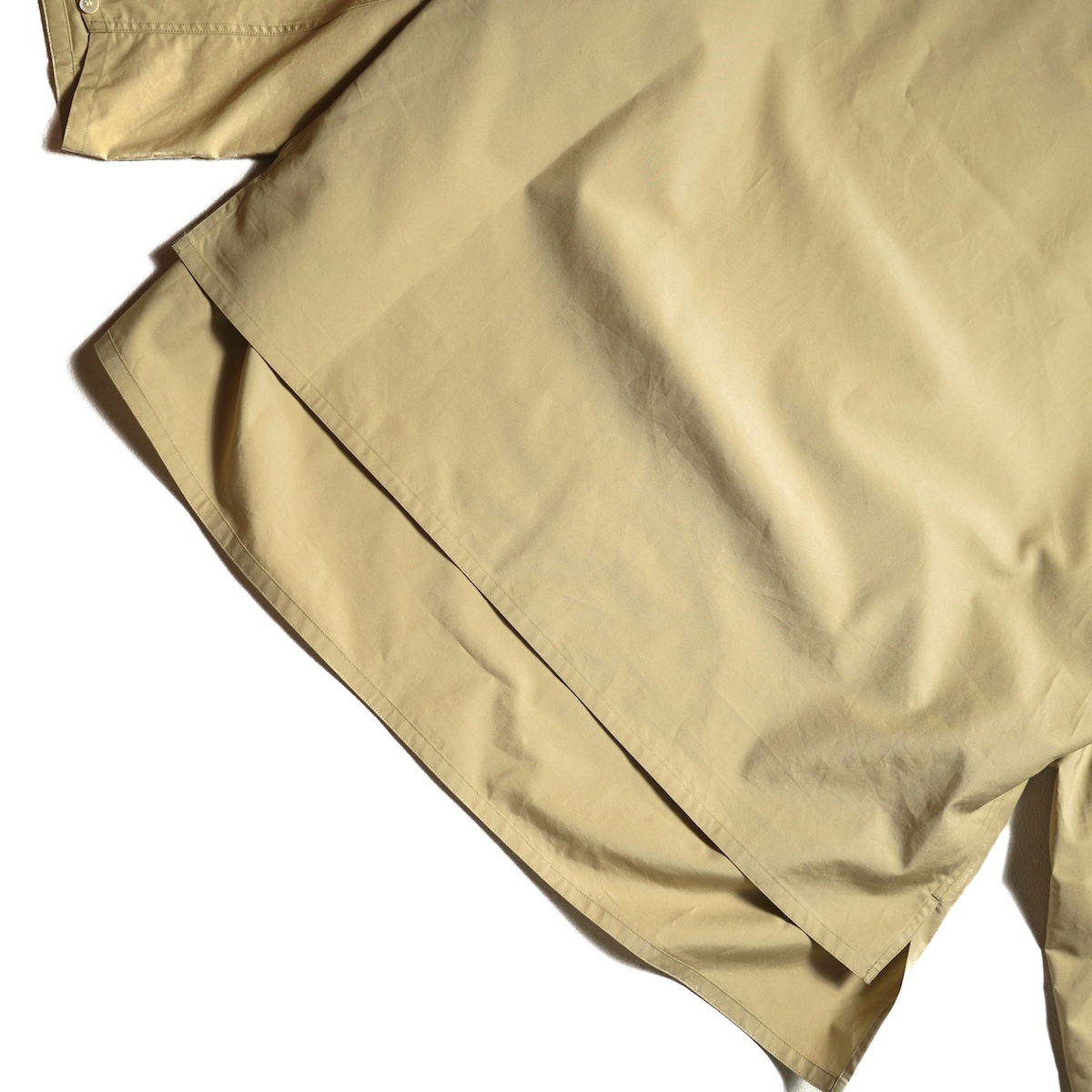 YLÈVE FINX COTTON WEATHER GATHER PT YLEVE / FINX COTTON WEATHER PULL OVER SHIRT (Khaki)