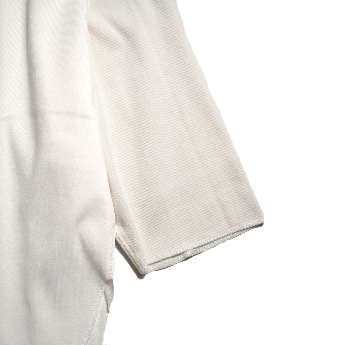 YLEVE / CTN RIB PULL OVER BIG (White)