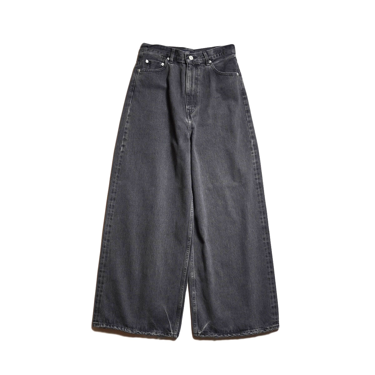 YLÈVE / 13.5oz DENIM HIGH WAIST WIDE (Charcoal)
