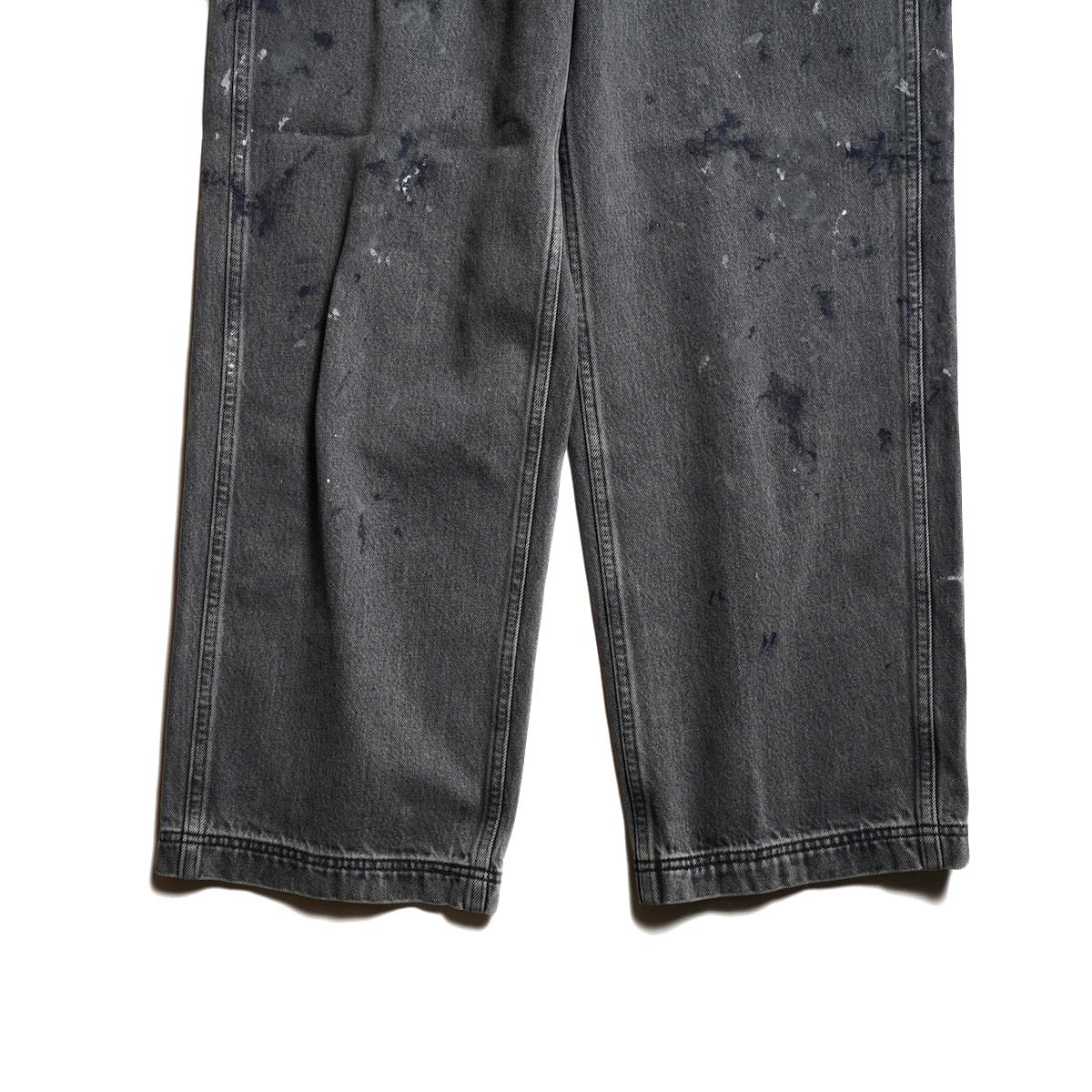 YLÈVE / HAND PAINT DENIM M45 PANTS (Black)