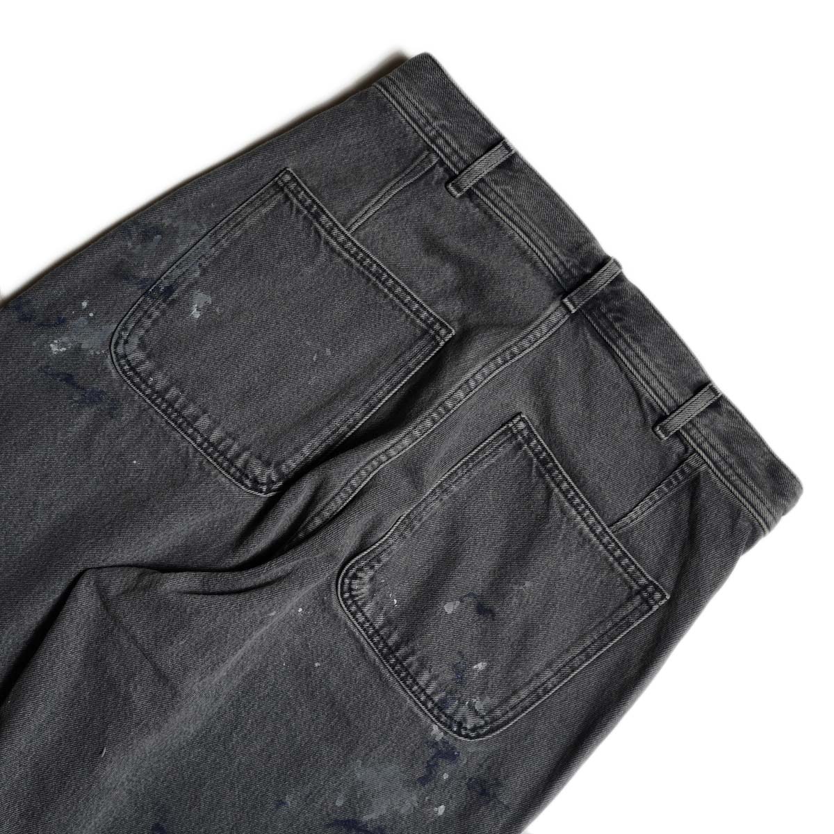 YLÈVE / HAND PAINT DENIM M45 PANTS (Black)